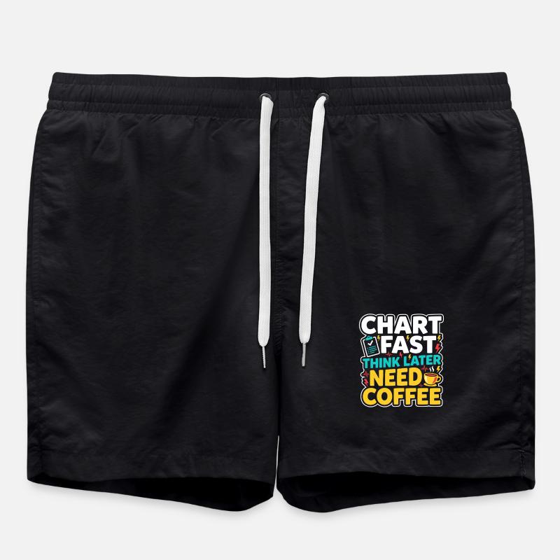 Nachtschicht-krankenschwester, Müde - Badeshorts - Schwarz