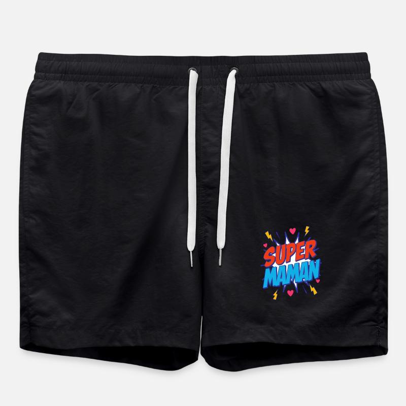 Super Maman - Short de bain - noir