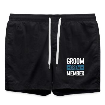 Équipage du palefrenier - Short de bain - noir - Devant - AI Model Male 185 light (185cm)