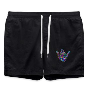 Bowler Enfants Hommes Garçons Bowling coloré - Short de bain - noir - Devant - AI Model Male 185 light (185cm)