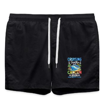 Croisière ensemble Cancún 2026 - Short de bain - noir - Devant - AI Model Male 185 light (185cm)