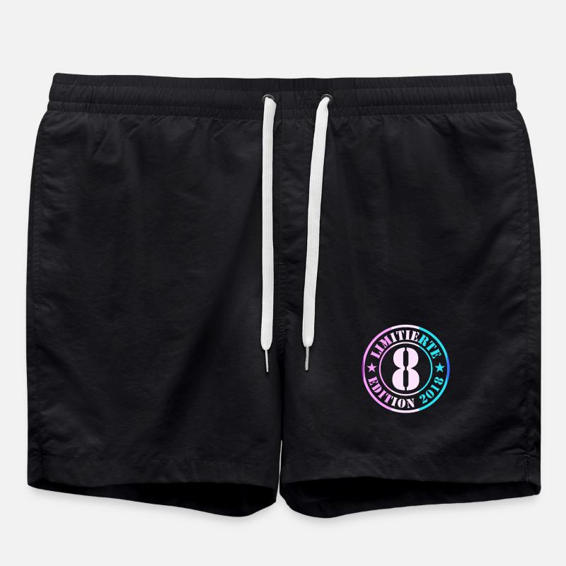 8e anniversaire, jeunes filles - Short de bain - noir