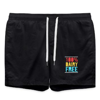Sans gluten - Short de bain - noir - Devant - AI Model Male 185 light (185cm)