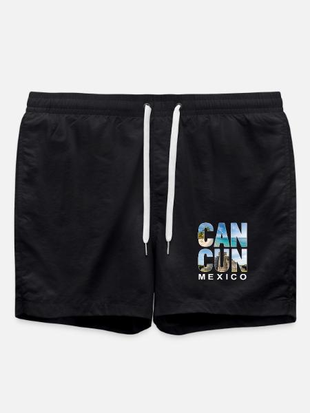Cancun Mexico - Badeshorts - Schwarz