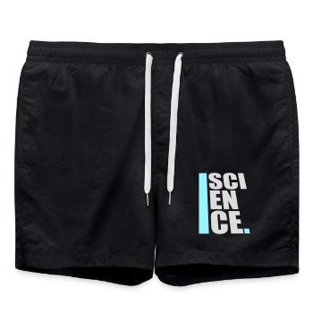 Déclaration scientifique : Déclaration sur l’éducation des nerds - Short de bain - noir - Devant - AI Model Male 185 light (185cm)