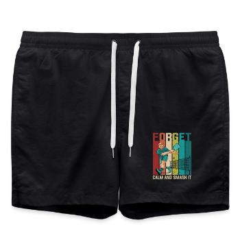 Oubliez ça : Quiet Smash Tennis - Short de bain - noir - Devant - AI Model Male 185 light (185cm)