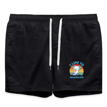 Bubble Tea à Snacks Kawaii - Short de bain - noir - Devant - AI Model Male 185 light (185cm)