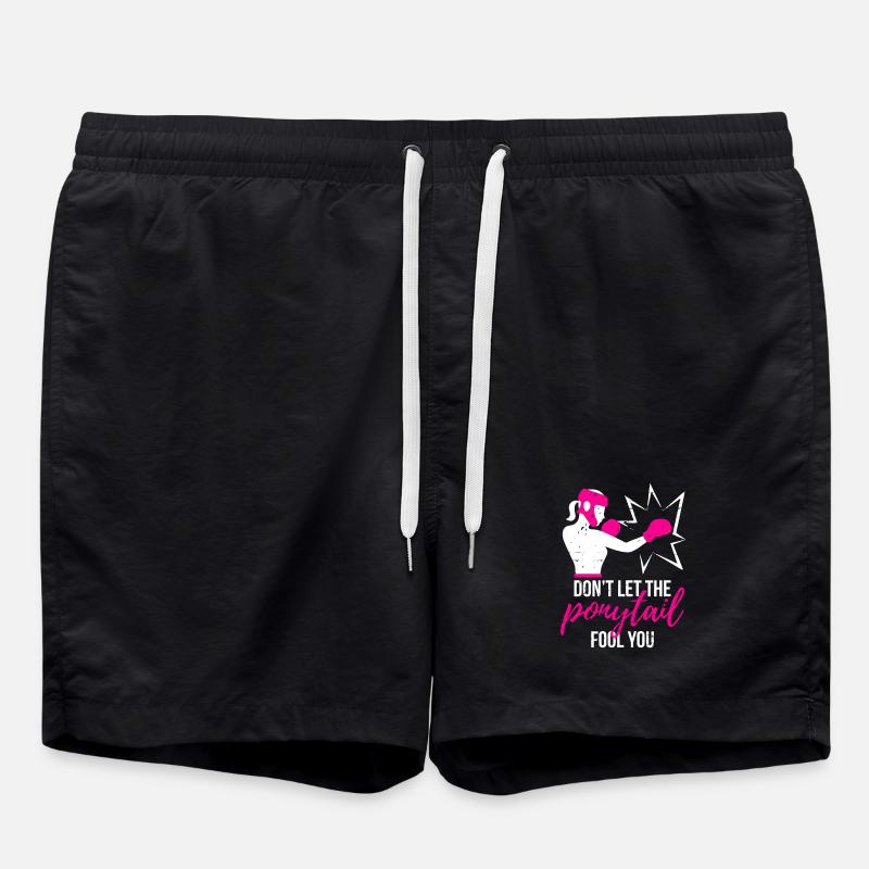 Punchy Ponytail Power - Swim Trunks - black