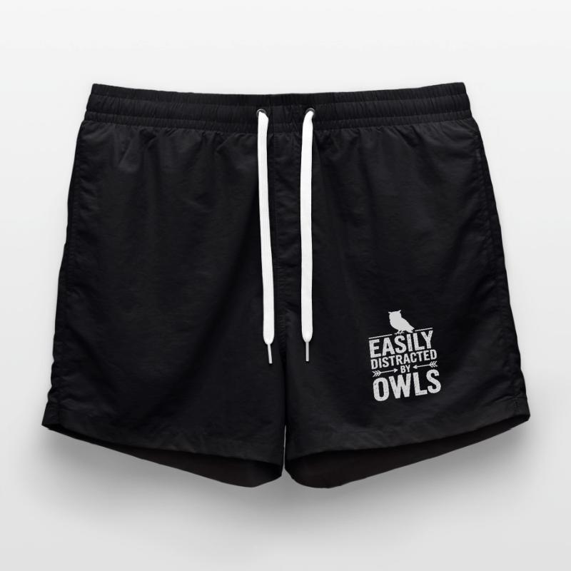 Eulen Sprüche Eule Lustiges Eulen Geschenk Badeshorts