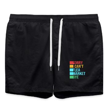 Marché aux puces - Short de bain - noir - Devant - AI Model Male 185 light (185cm)