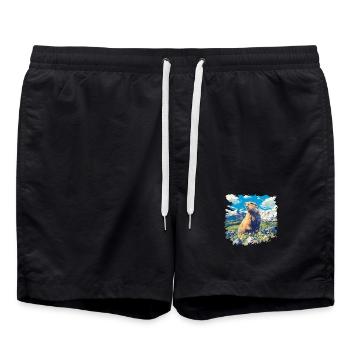 Marmots Groundhog - Swim Trunks - black - Front - AI Model Male 185 light (185cm)