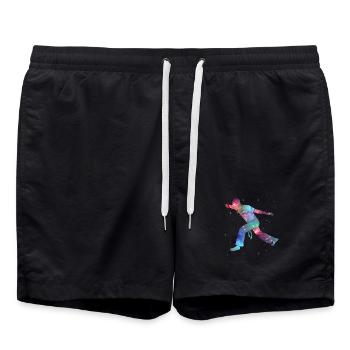 Capoeira Martial Arts Space Kids Capoerista - Swim Trunks - black - Front - AI Model Male 185 light (185cm)