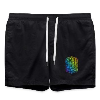 Malle 26 Multicoloured - Swim Trunks - black - Front - AI Model Male 185 light (185cm)