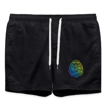 Mallorca Dream Team Colorée - Short de bain - noir - Devant - AI Model Male 185 light (185cm)
