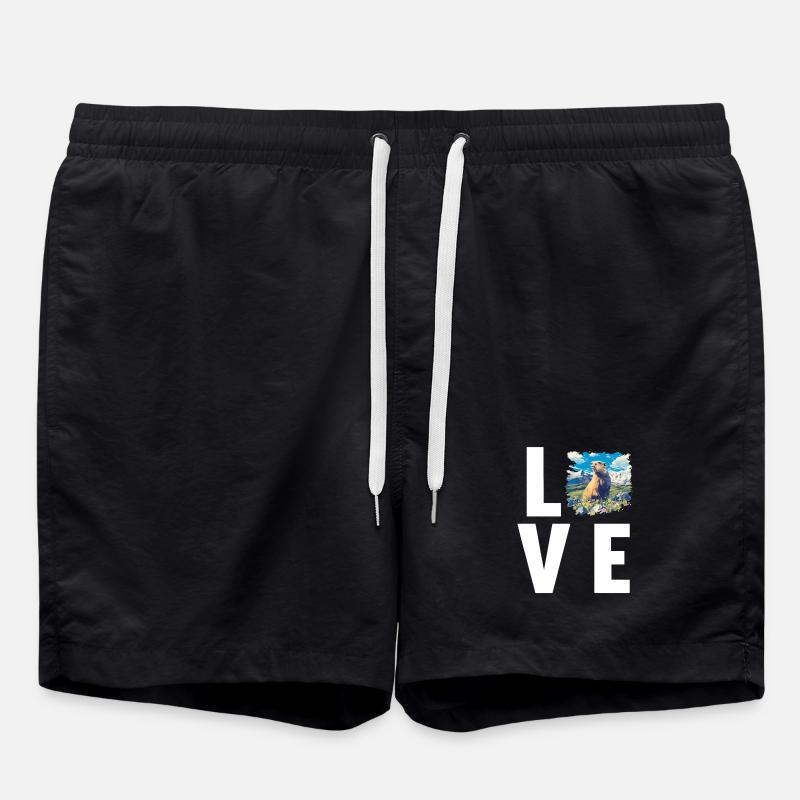 Murmeltiere Murmeltier - Badeshorts - Schwarz