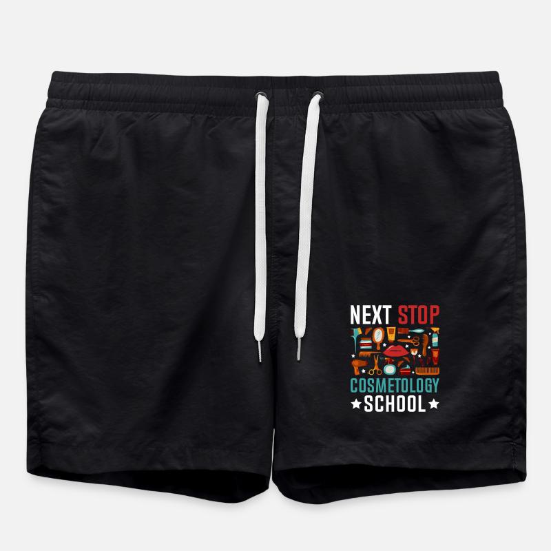 Next Stop Cosmetology School - Badeshorts - Schwarz