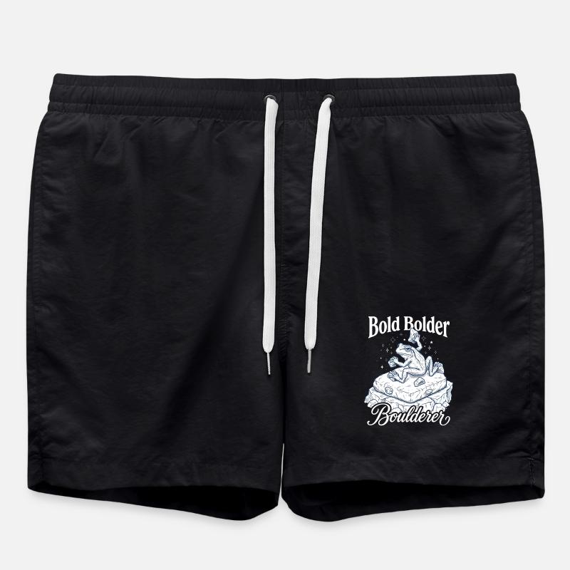 Bouldering Bold Bolder Boulderer - Short de bain - noir