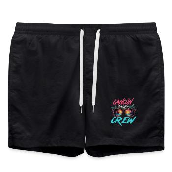 Équipe de la fête de Cancún - Short de bain - noir - Devant - AI Model Male 185 light (185cm)