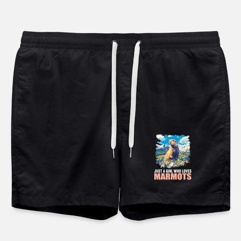 Murmeltiere Murmeltier - Badeshorts - Schwarz