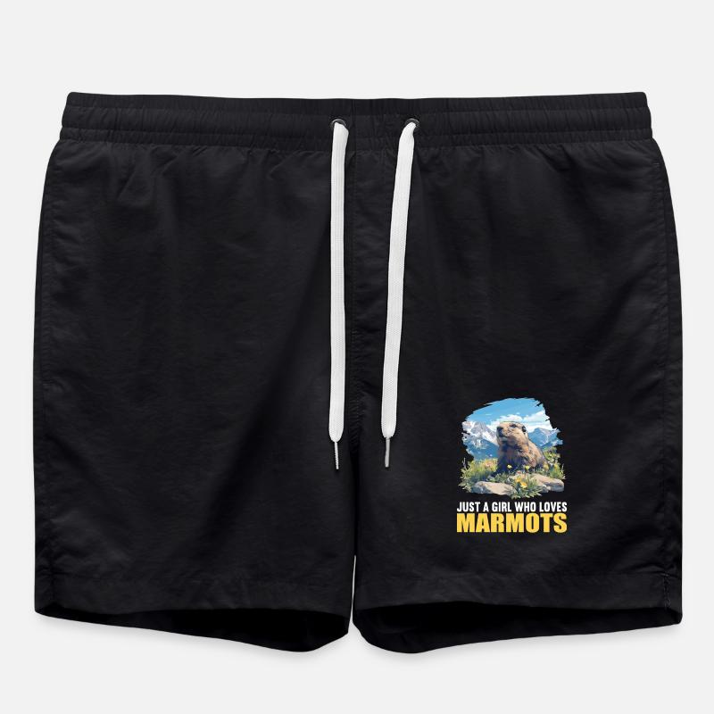 Marmots Groundhog - Swim Trunks - black