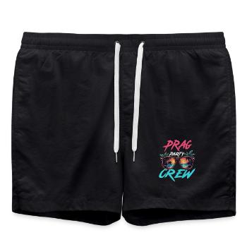 Équipe de la fête de Prague - Short de bain - noir - Devant - AI Model Male 185 light (185cm)