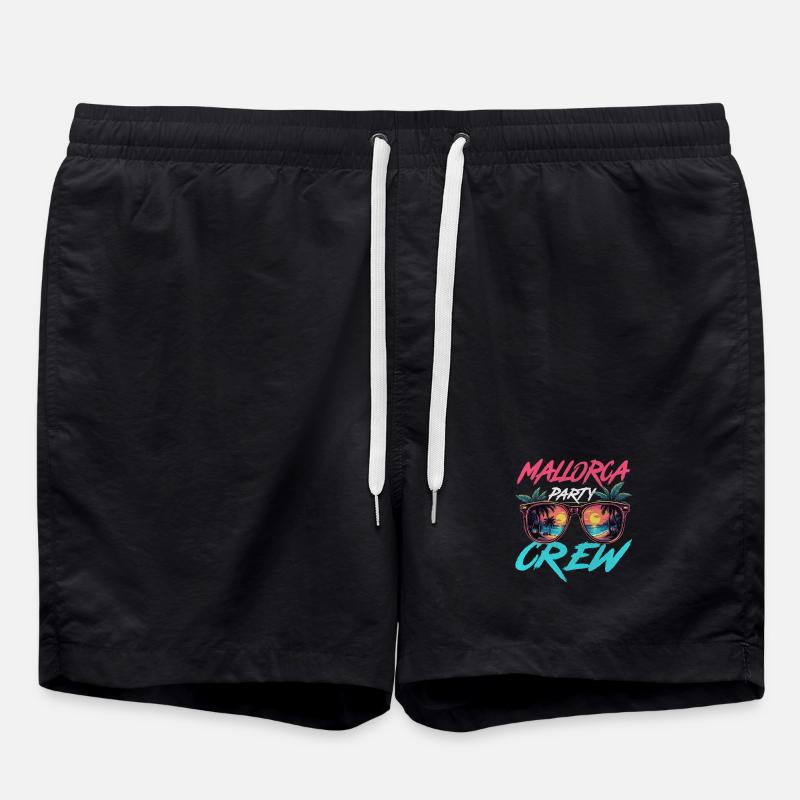 Mallorca Party Crew - Short de bain - noir