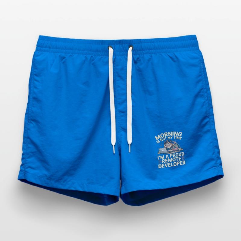 Remote Developer Morning Is Not My Web Developer Swim Trunks