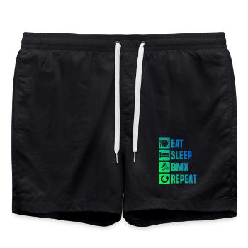 Idée cadeau BMX Racing pour le rider freestyle - Short de bain - noir - Devant - AI Model Male 185 light (185cm)