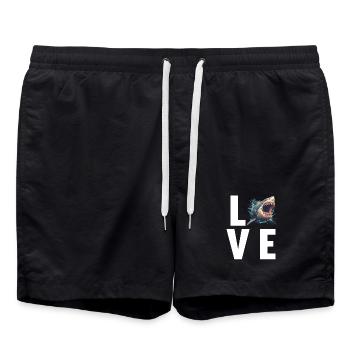 Megalodons Megalodon - Swim Trunks - black - Front - AI Model Male 185 light (185cm)