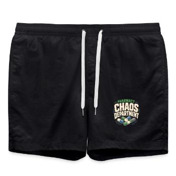 Apothekentechniker Pharmacy Tech Cpht Rx Geschenk - Badeshorts - Schwarz - Vorne - AI Model Male 185 light (185cm)