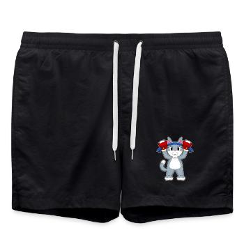 Cat Boxer Gants de boxe Boxe - Short de bain - noir - Devant - AI Model Male 185 light (185cm)