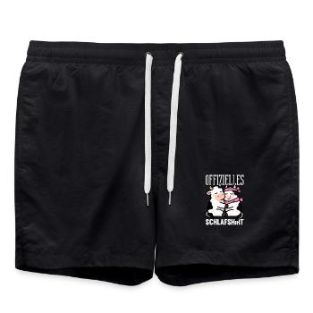 Offizielles Schlafshirt Süße Kühe Pyjama Kuh - Badeshorts - Schwarz - Vorne - AI Model Male 185 light (185cm)