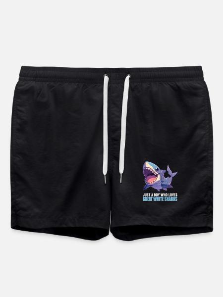 Great White Shark Great White Shark - Swim Trunks - black