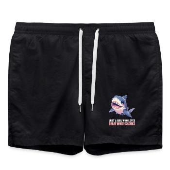 Grand requin blanc Grand requin blanc - Short de bain - noir - Devant - AI Model Male 185 light (185cm)