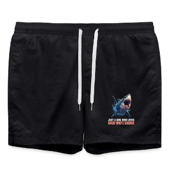 Grand requin blanc Grand requin blanc - Short de bain - noir - Devant - AI Model Male 185 light (185cm)