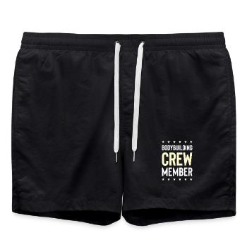 Équipe de culturisme - Short de bain - noir - Devant - AI Model Male 185 light (185cm)