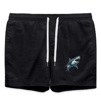 Sharks Shark - Swim Trunks - black - Front - AI Model Male 185 light (185cm)