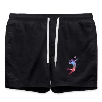 Volleyball Players Space Boys Volleyball Players - Swim Trunks - black - Front - AI Model Male 185 light (185cm)