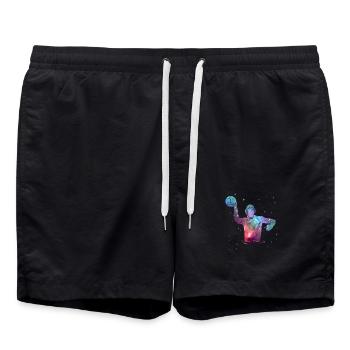 Water-polo Hommes Garçons Joueurs de water-polo - Short de bain - noir - Devant - AI Model Male 185 light (185cm)