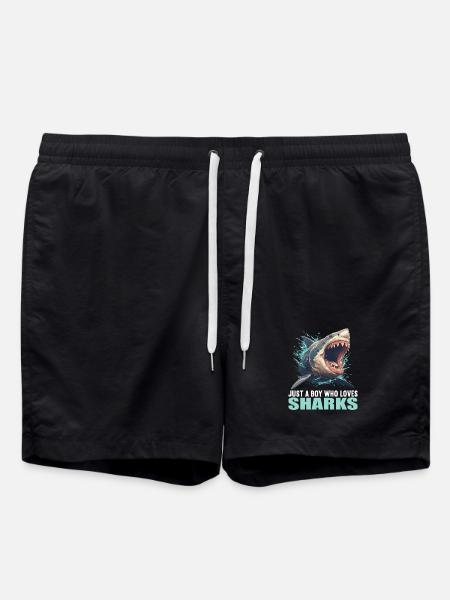 Sharks Shark - Swim Trunks - black