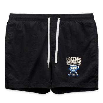 Cadeau de collation riche en protéines pour les amateurs de gastronomie - Short de bain - noir - Devant - AI Model Male 185 light (185cm)