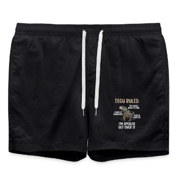 Tegu règne le reptile choyé - Short de bain - noir - Devant - AI Model Male 185 light (185cm)
