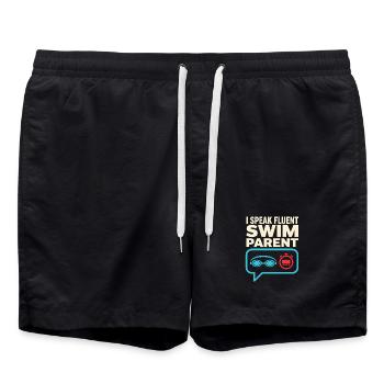 Compétition de natation Cadeau de l’équipe de natation des mères natation - Short de bain - noir - Devant - AI Model Male 185 light (185cm)