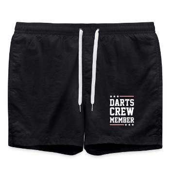 Darts Crew - Badeshorts - Schwarz - Vorne - AI Model Male 185 light (185cm)