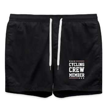Cycling Crew - Badeshorts - Schwarz - Vorne - AI Model Male 185 light (185cm)