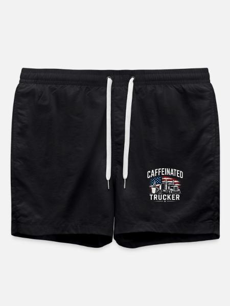 Truck Driver Logistics Profession - Swim Trunks - black