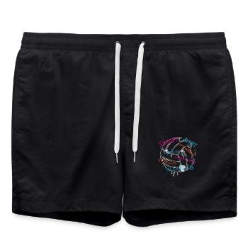 Volley-ball - Short de bain - noir - Devant - AI Model Male 185 light (185cm)
