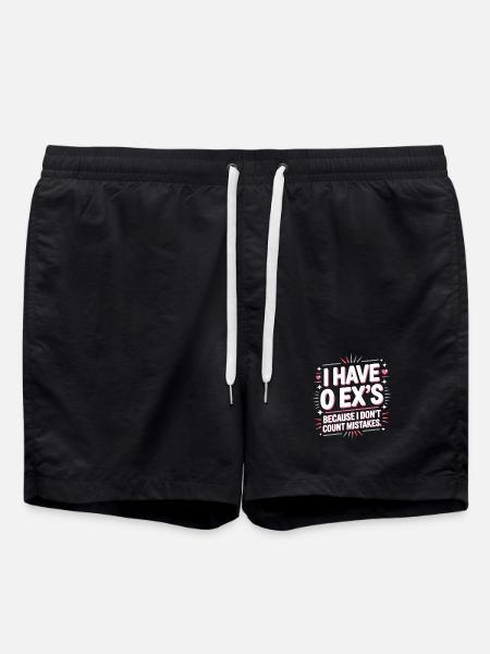 Ex Boyfriend I Have 0 Exs Separation Divorce Single - Swim Trunks - black