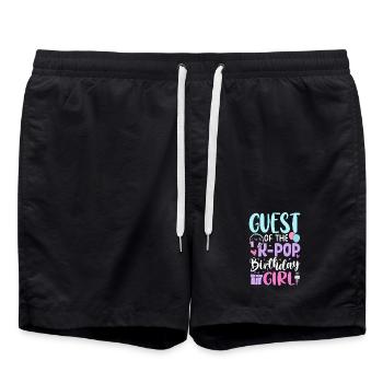 Guest of The K Pop Birthday Girl - Swim Trunks - black - Front - AI Model Male 185 light (185cm)