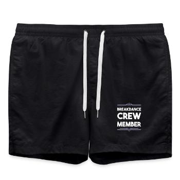 Breakdance Crew - Swim Trunks - black - Front - AI Model Male 185 light (185cm)